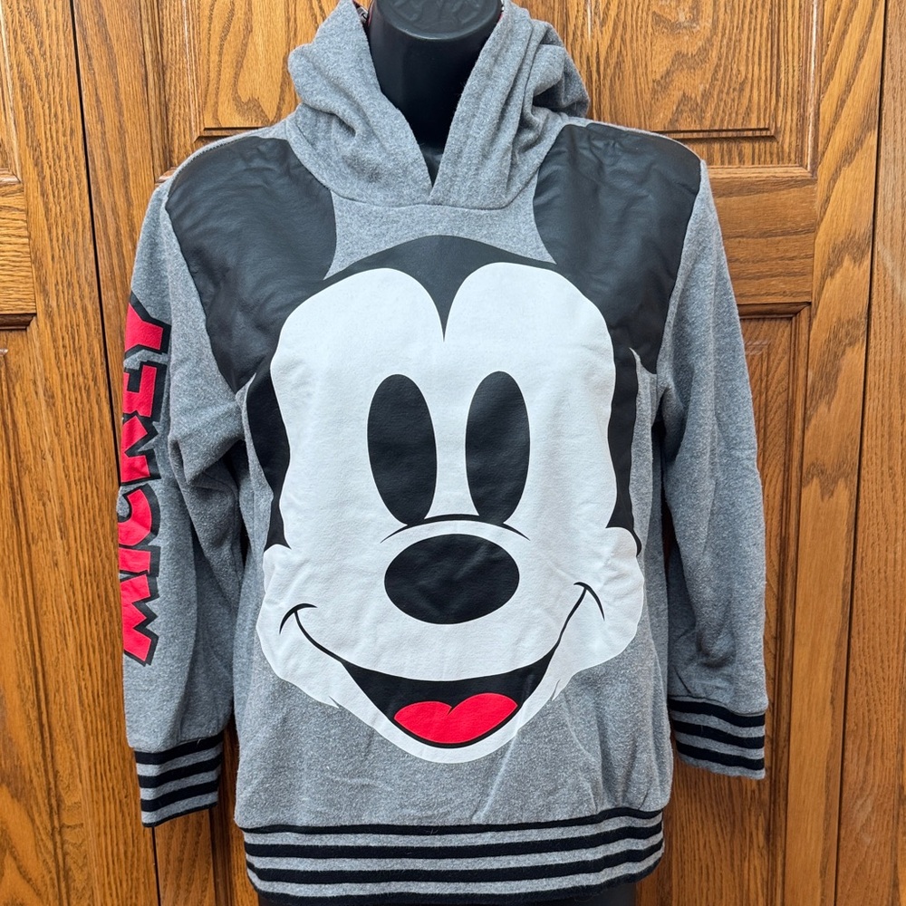 Mickey Mouse Gray and Red Hoodie